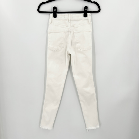 Free People Frayed Hem Jegging Jeans in White OB984016 - Picture 5 of 9